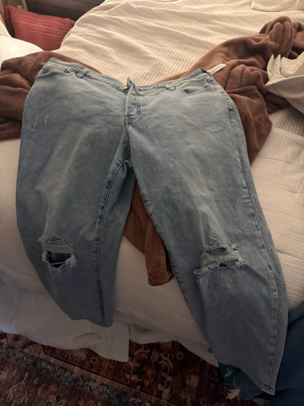 Old Navy Light Blue Straight Leg Jeans